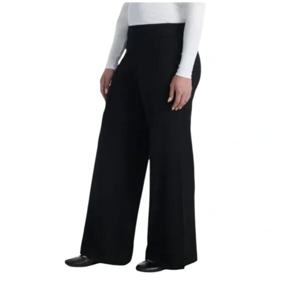 NEW Splendid Wide Leg Sweater Pant | Black - Picture 3 of 5